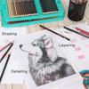 Oil-based colored pencil 300 color set (lead diameter 3.3mm) professional grade soft core ideal coloring painting children adults artists.