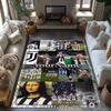 Juventus Customize Your Name Carpet Suitable for Playrooms Living Rooms Dining Room Balcony Antislip Carpet Anime Office Decor Wedding Party Gift