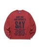 ISTKUNST Say Sweatshirts_Red(Ik2Efmm443A)