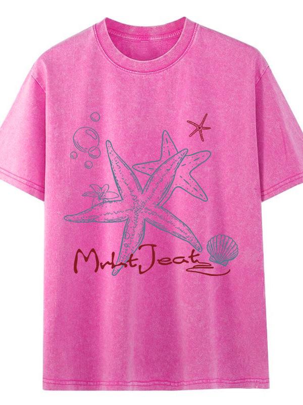 2026 Unisex American-Style Washed Cotton Loose Fit T-Shirt