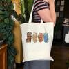 Pokemon Canvas Tote Bag Latte Coffee Sweatshirt Graphic Canvas Bag Cute Pokemon Shoulder Bag