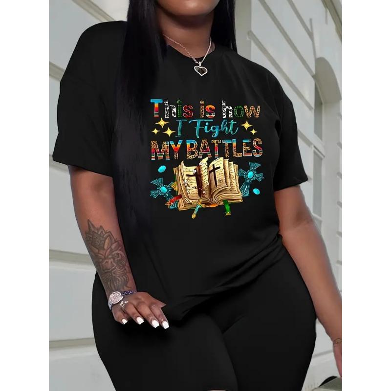 Spring Summer Letter 3D Printing Niche Design Short Sleeved T-shirt Women Casual Loose Plus Size Tops