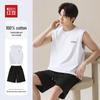 Hodo Herren Baumwoll Tanktop & Shorts Loungewear Set