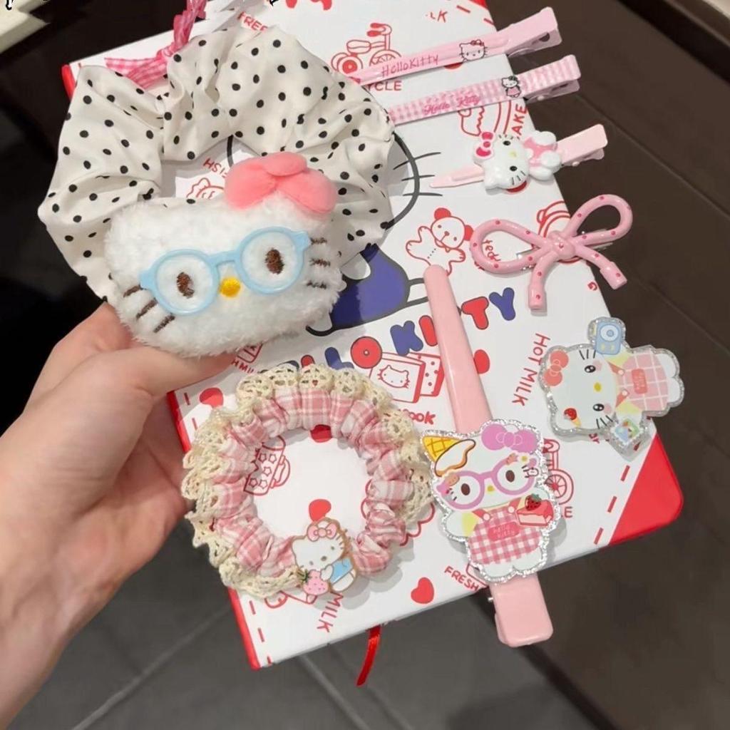 Hello Kitty 15-Piece Hair Clip Set – Cute Japanese Cartoon Hair Accessories