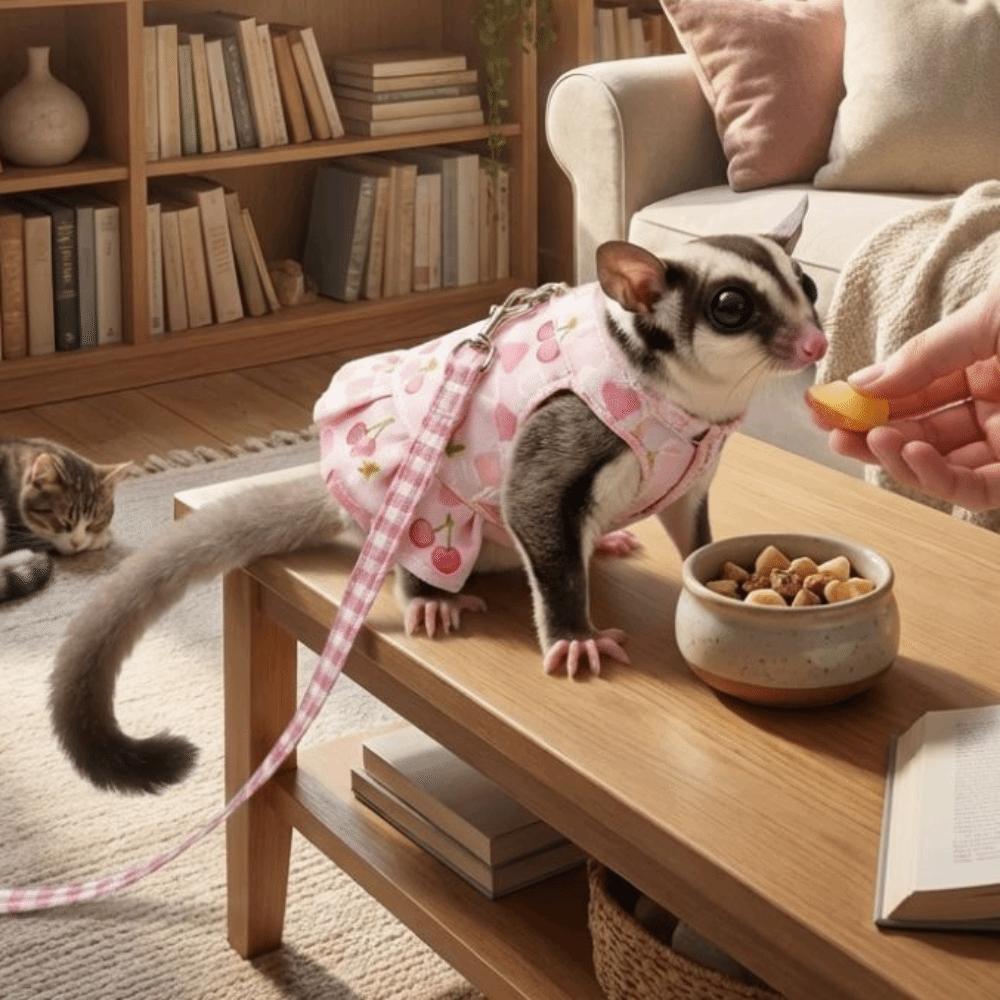 Escape-Proof Ferret Harness Skirt Breathable Hamster Vest Cute Harness Suit Pet Costume