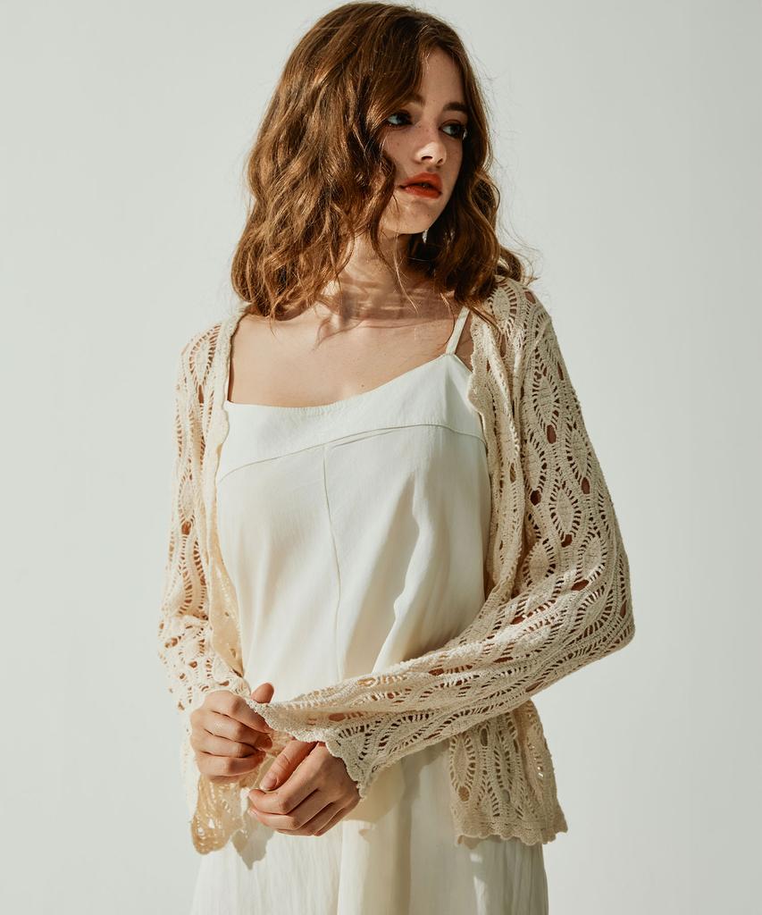 VIKINI VENDER Tahir Crochet Cover-Up Cardigan