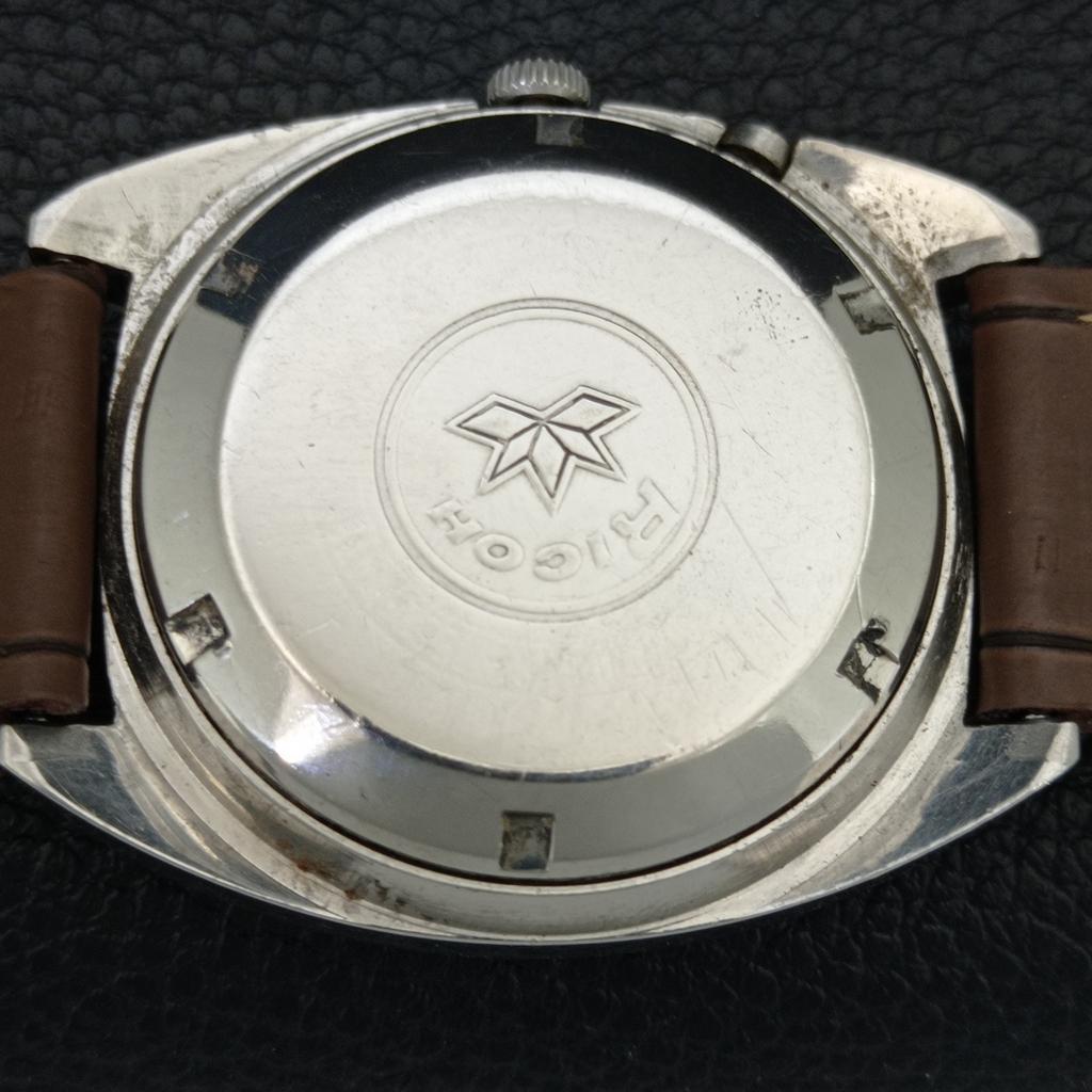 VINTAGE RICOH R31 AUTOMATIC JAPAN MENS WHITE COLOR DIAL WATCH A707679-1
