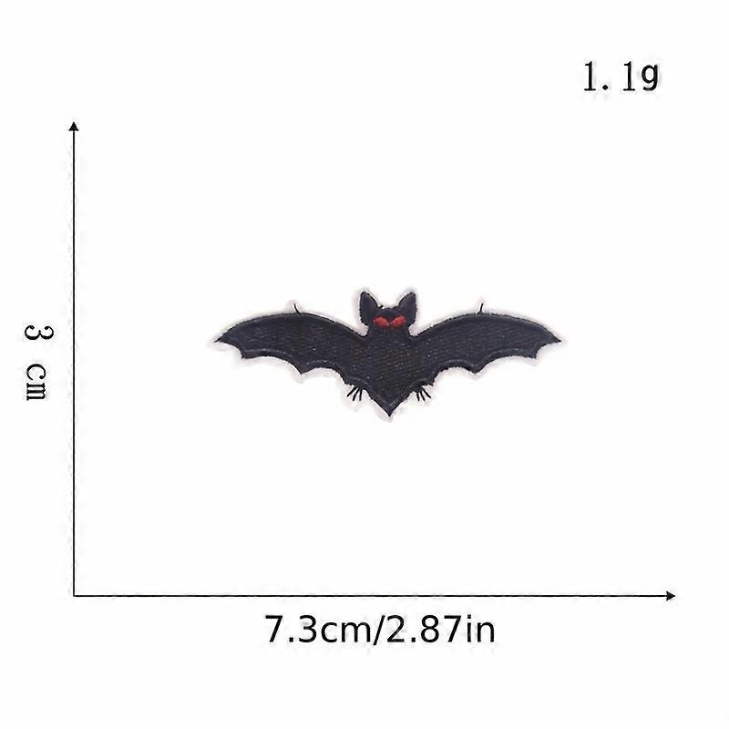 8pcs Halloween Iron On Patches - Embroidered Applique for Clothing, Jacket, Jeans, Dress, Backpack, Hat - DIY Crafts and Repair Patch
