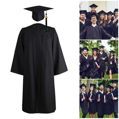 3 Teile/satz Universitätsabsolventen Uniform Cosplay Student Japanische Schule Abschluss Kleid Hut Quaste Anhänger Set Bachelor Robe Hut