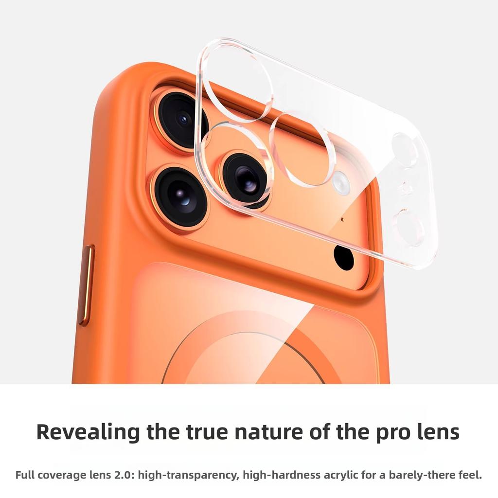 כיסוי מגנטי שקוף לאייפון 17 פרו מקס עם הגנה מלאה לעדשות, עמיד בפני זעזועים ונפילות