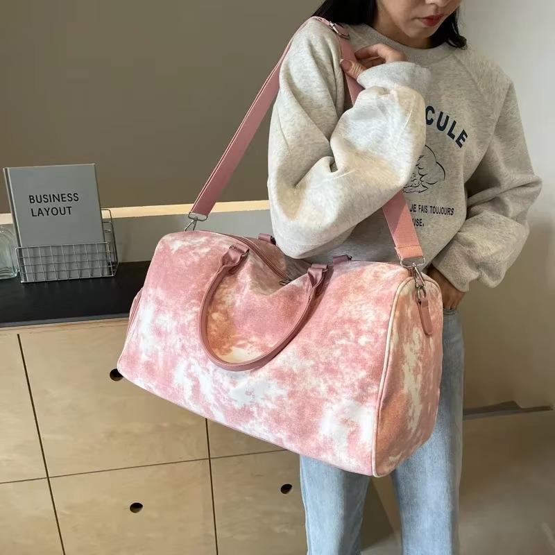 Lässige Nähgarn-Reisetaschen in Volltonfarben, hochwertige, modische Canvas-Umhängetaschen mit großem Fassungsvermögen und Reißverschluss für Damen