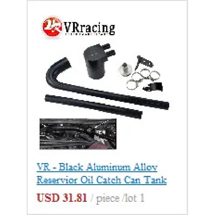 Universal Racing Baffled 3 port Oil Catch Can Tank Air Oil Separator With Removable Valve 3-hole Oil Kettle