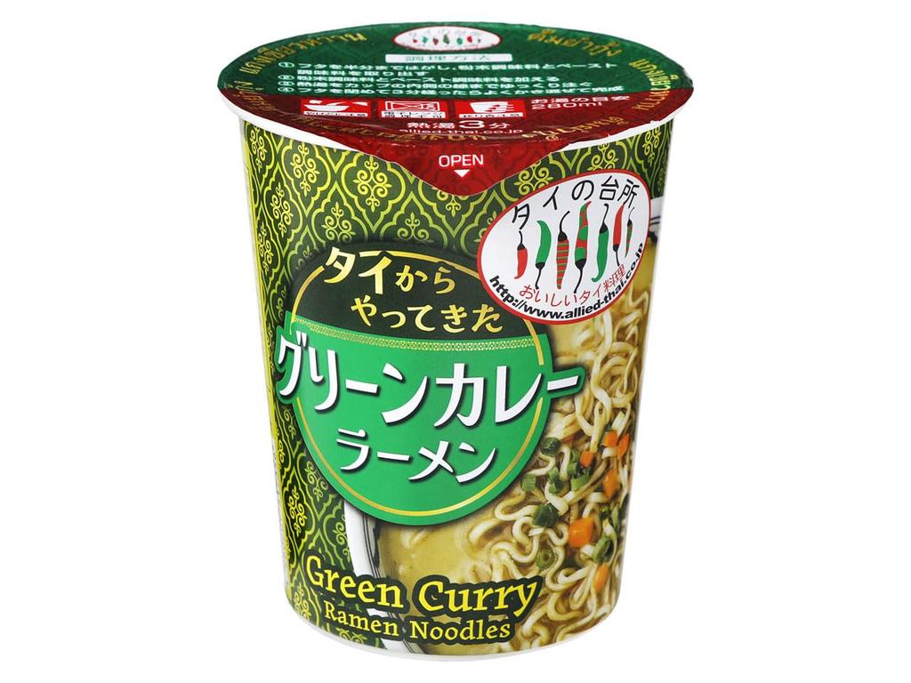 Allied Corporation Green Curry Ramen Cup 70g x 12 Thailand's