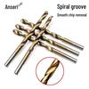 Anssure 10mm HSS Titanium Coated Twist Drill Bit Set