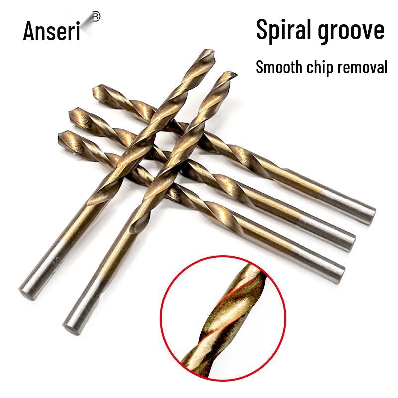 Anssure 10mm HSS Titanium Coated Twist Drill Bit Set