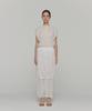 Amomento Sheer Volume Shirring Top_White