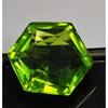 Peridot Green Natural 15-17 Ct Hexagon Cut Fabulous Certified Loose Gemstone