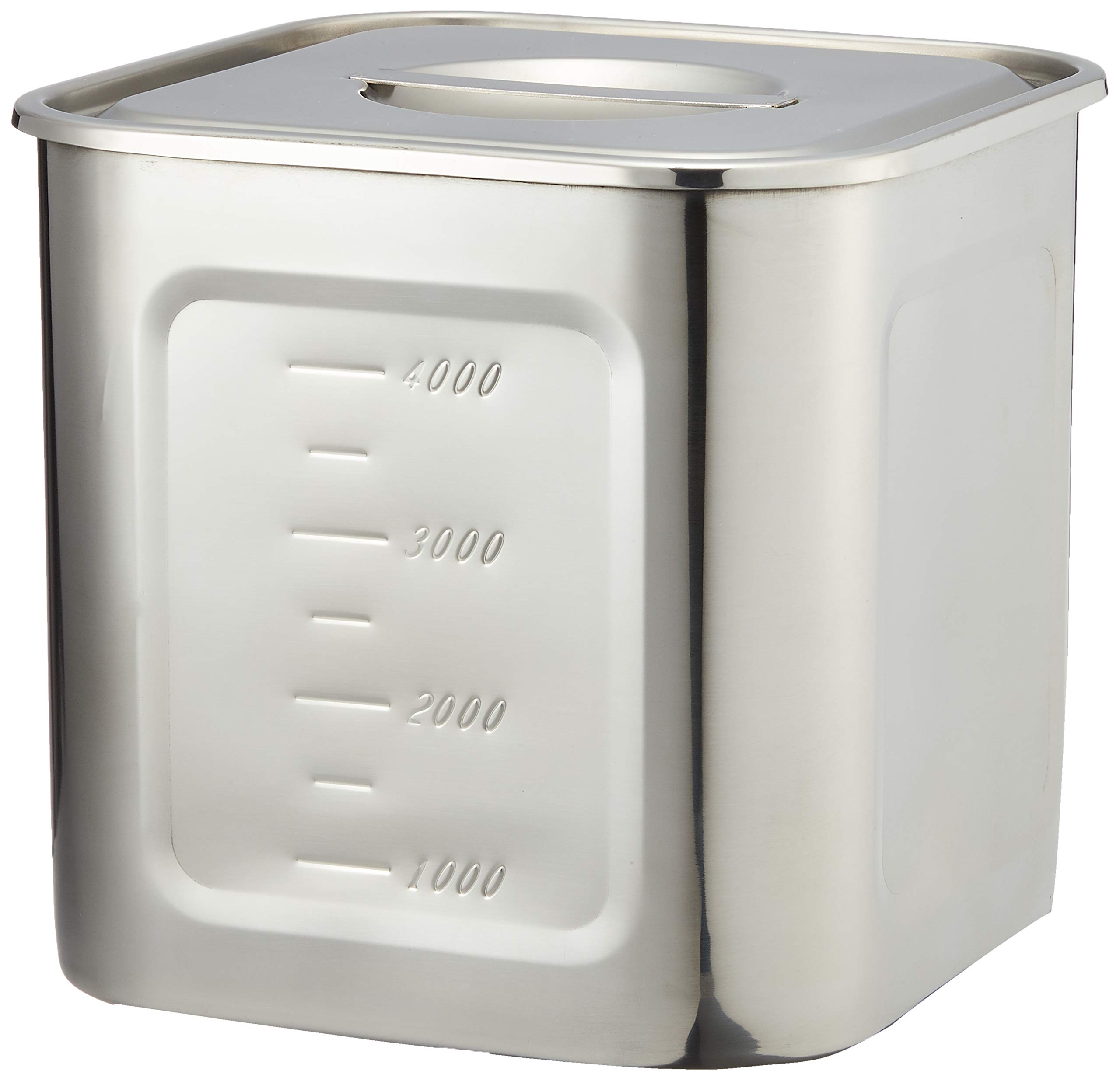 

Коммерческая глубокая квадратная кухонная кастрюля Endo Shoji 18 см с мерной шкалой из молибденовой нержавеющей стали AKK05018