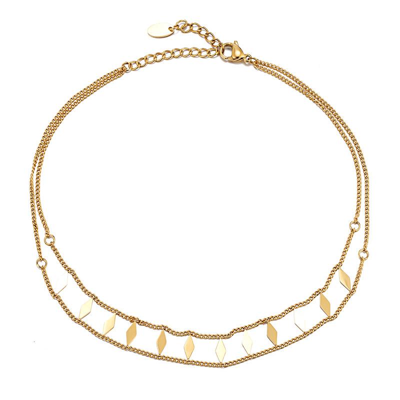 

Винтажный стиль нишевый индивидуальный чокер ожерелье ключичная цепочка не выцветает аксессуары