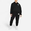 Jordan Essentials Casual Sport Knit Hoodie Short Pullover Women Tops Black DD6999-010