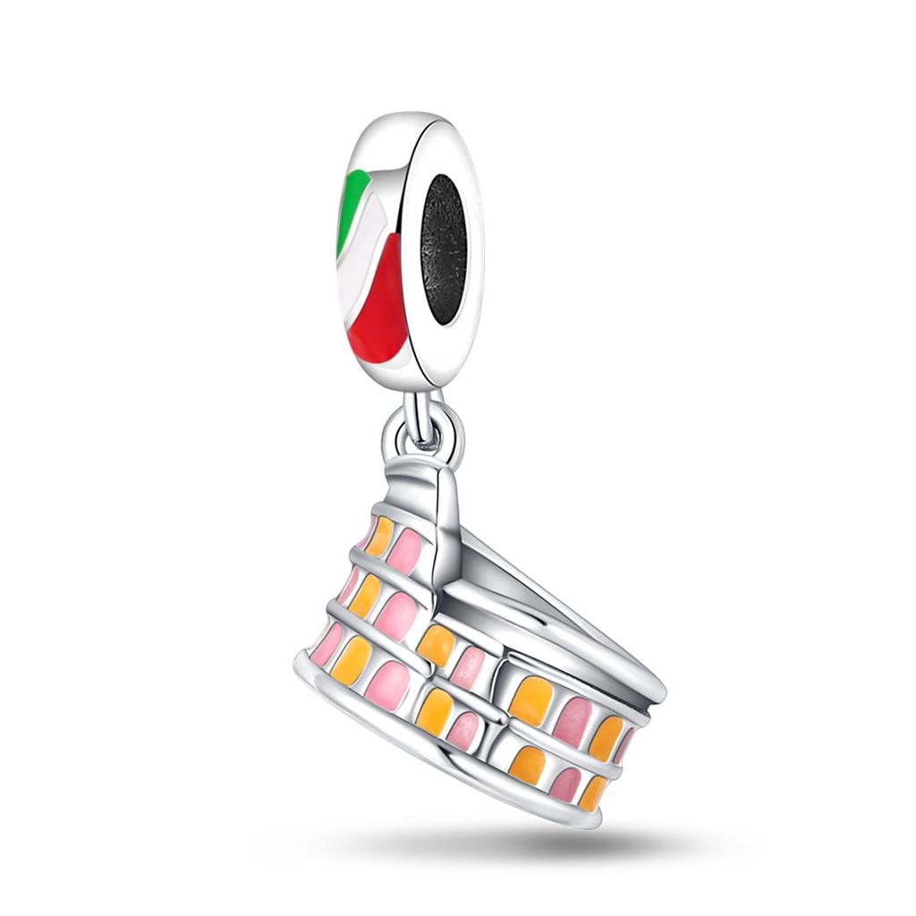 Copper Plated Charms Eiffel Tower Arc De Triomphe Fit Original Bracelet Making Jewelry Gift