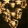 Elk/Snowflake/Bell/Snowman Christmas Hanging Light Christmas Window Lights  Christmas Decoration