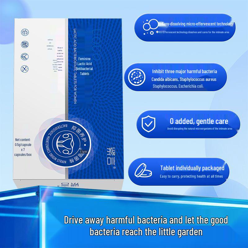 UOUO Women's Lactic Acid Antibacterial Tablets - Soothing Itch and Odor Relief for Vaginal Care
