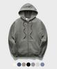 Jemut High Double-Fleece Zip-Up Hoodie Dark Gray Hjhd2082