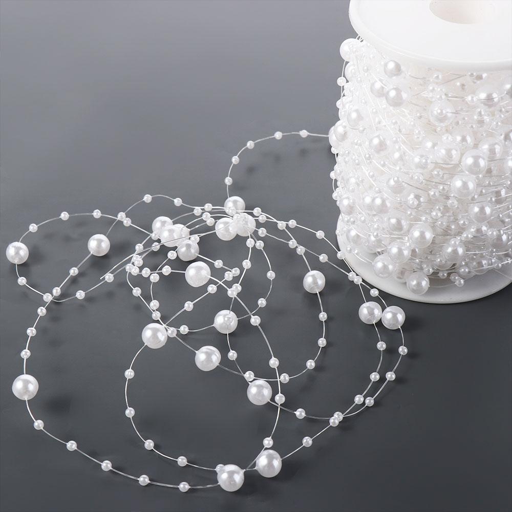 Multipurpose Pearls String Artificial Pearl Beads Chain  Wedding Party Decoration