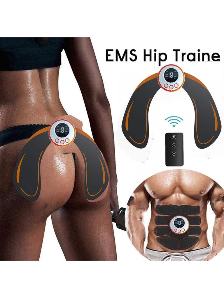 Langlebiger und sicherer EMS-Funk-Fernbedienungs-Hüfttrainer Elektrischer Muskelstimulator Fitness Strafft Gesäß Po-Former Lifting-Massagegerät Wiederaufladbar