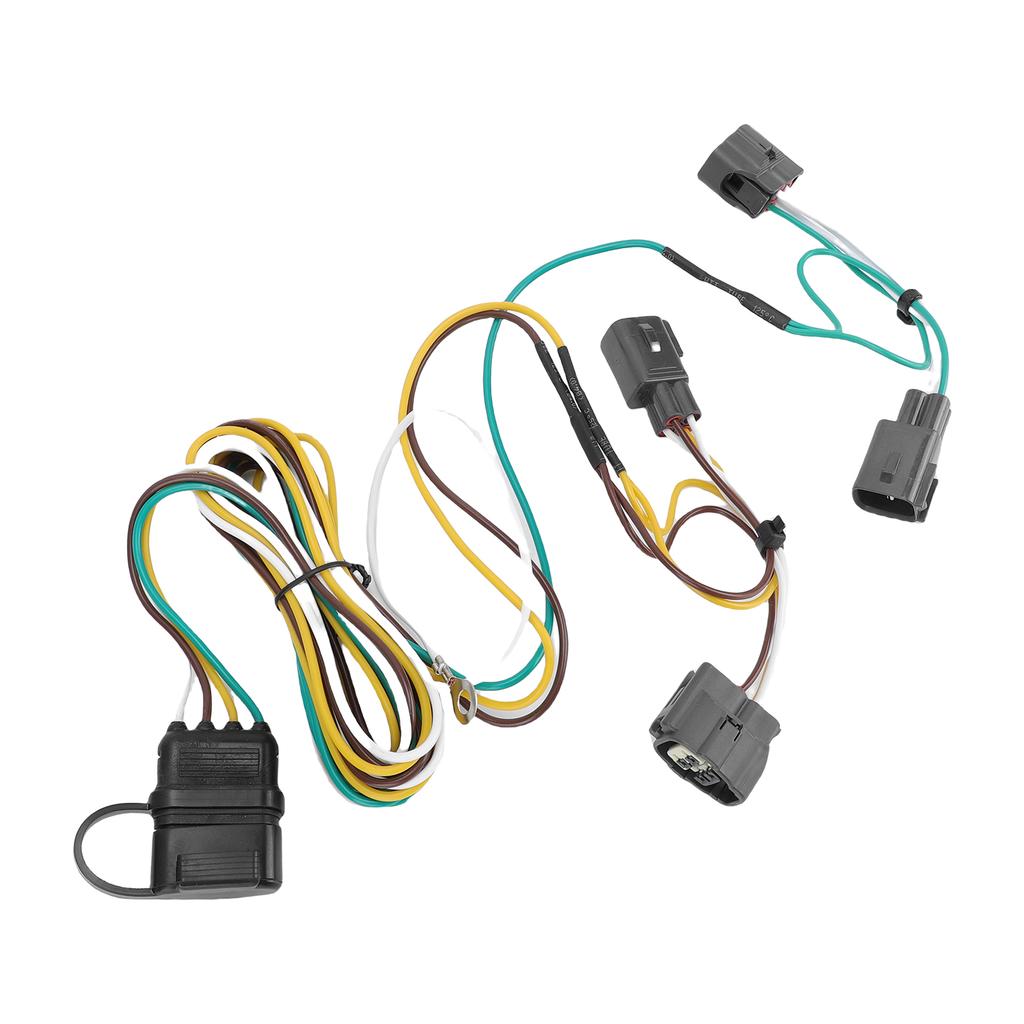 4 Pin Trailer Wiring Harness 55363 Vehicle Side 4 Way Towing Hitch Wiring Replacement for Wrangler TJ 1998 2006