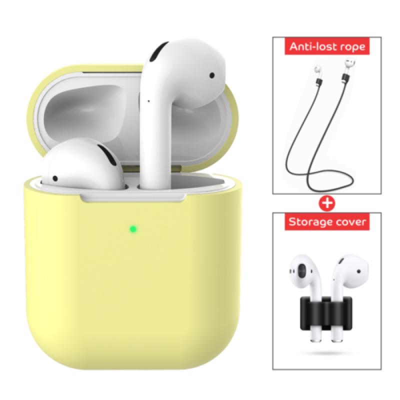 3 Pcs/set For Apple AirPods 2 Wireless Charger Protective Silicone Case Cover Accessories