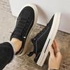 Canvas shoes summer breathable mesh soft sole trendy casual board shoes versatile low-help student campus Korean version of small black shoes