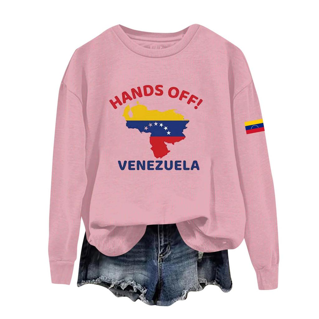 Damen bedruckter lässiger Sport-Kapuzenpullover mit langen Ärmeln und rundem Ausschnitt