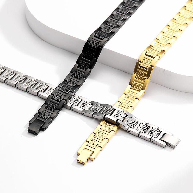 Men's Versatile Adjustable French Style Stainless Steel Crocodile Bracelet