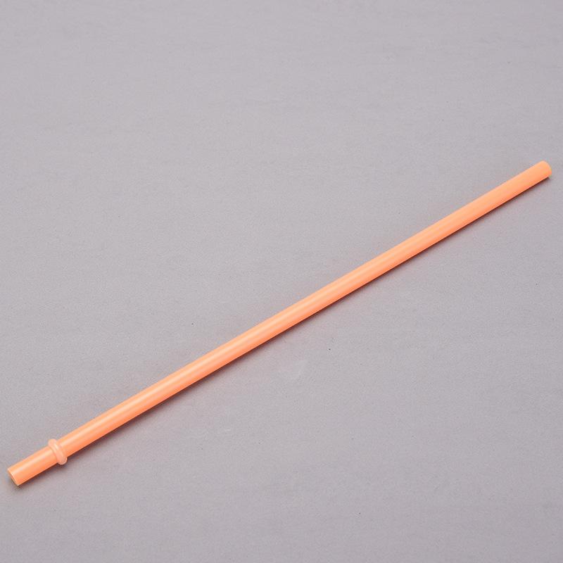7Mm Aperture Straw 37 Color Solid Color Plastic Cup Accessories Pp Straw Non-Disposable Straw With Ring