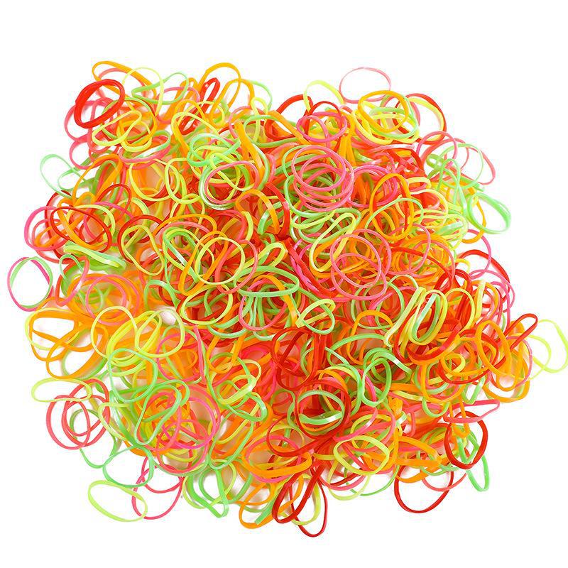 Black Thick Elastic Hair Bands: No-Damage Hair Ties for Women & Kids