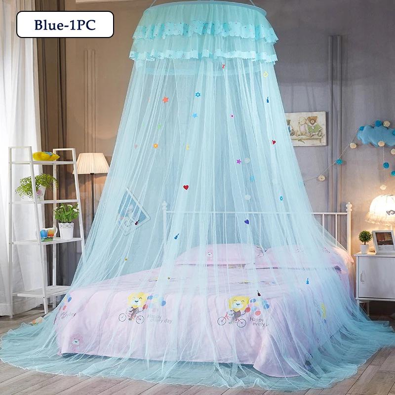 1/2/4PCS Cartoon Dome Hanging Mosquito Net Encryption Heightened Ceiling Lace Lace Princess Dome Court Floor Mosquito Nets
