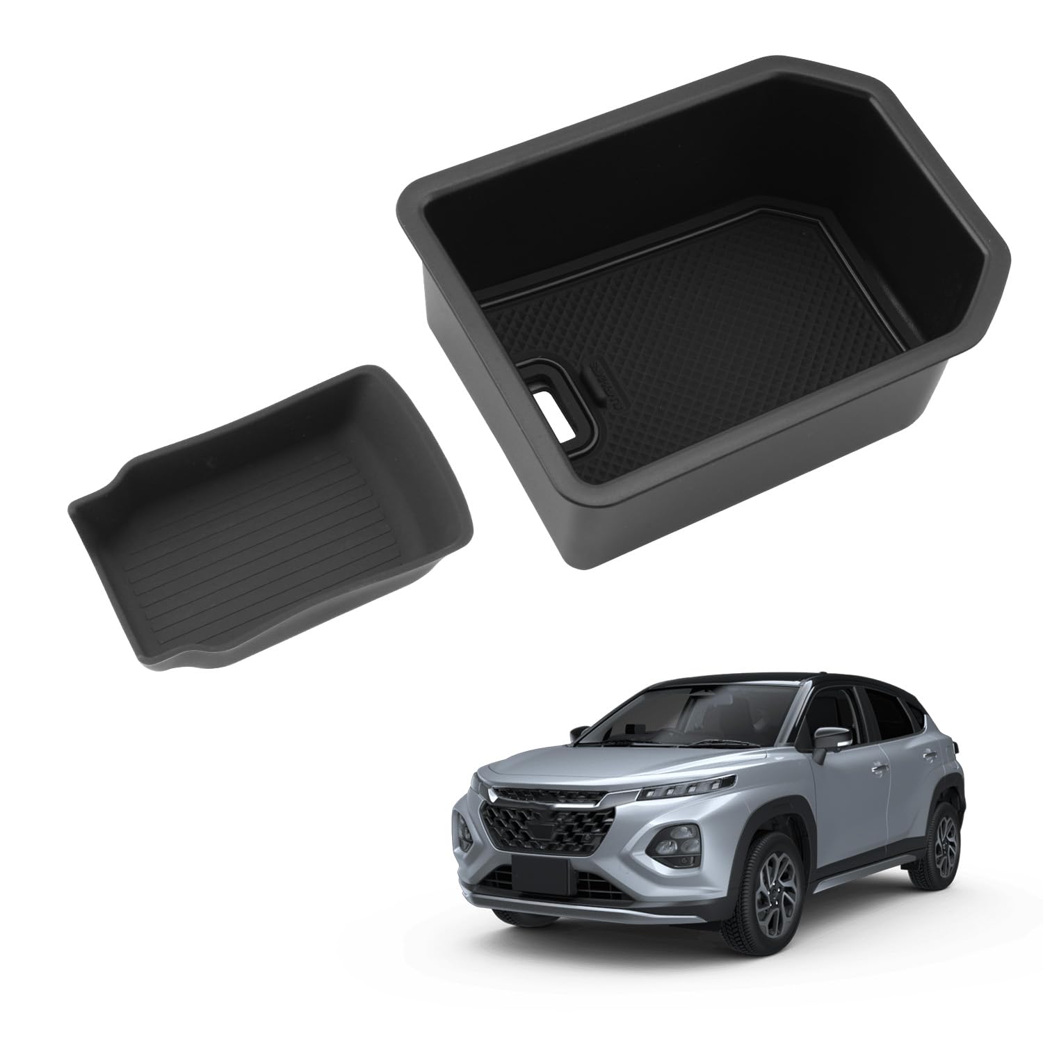 

HUAHAO Console Tray for Suzuki Fronx Fronx Console Car Storage Small Item Scratch and Stain Fronx Custom Easy to Clean and Fronx Fronx Car Accessories