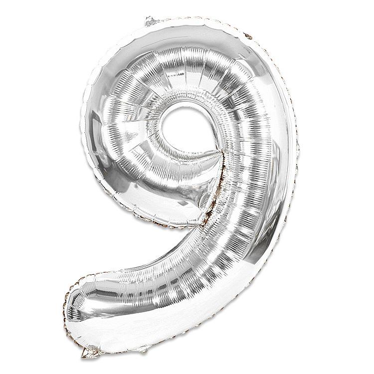 Hot Selling 40 Inch Aluminum Film Balloons Gold Silver Number Balloon for Wedding Party Birthday Decoration