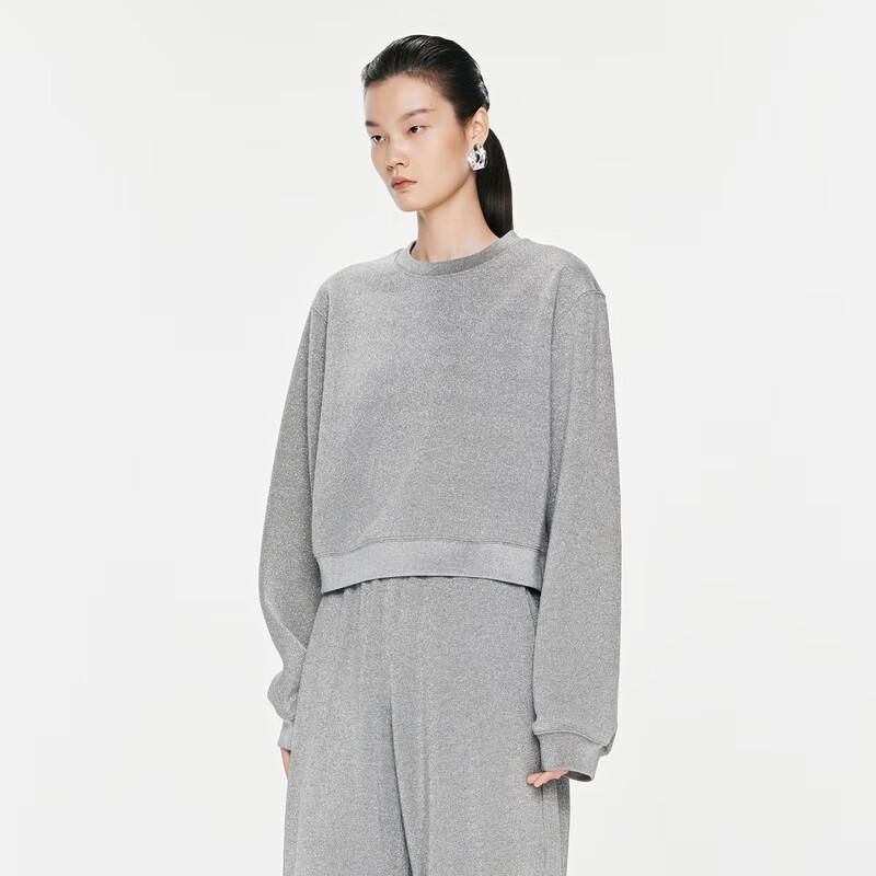 JNBY 2024 Autumn Loose Fit Round Neck Sweatshirt