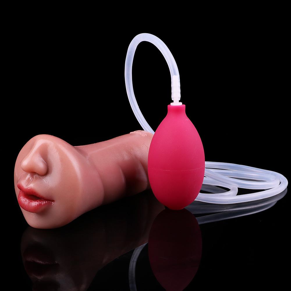 Super Soft Silicone Male Masturbator Cup - Realistic Anal & Vaginal Sex Toy for Men - Penis Trainer