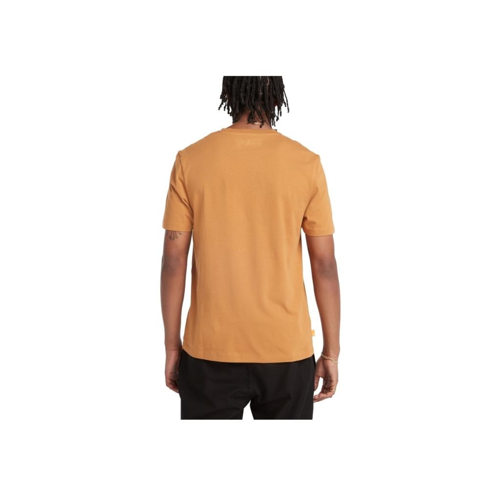 Timberland Af Tfo Ss Workwear Label American Vintage Fashion Simple Versatile Short Sleeve T-Shirt Men Tops Wheat A2958-P47