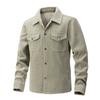 Mens Slim Fit Jacket Casual Fall Outerwear Solid Color Long Sleeve Non-Hooded