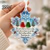 Holiday Window Ornaments Snowflake-Shaped Sea Glass Ornament, Acrylic Christmas Friendship Keepsake, Coastal Inspired Winter Party Tree Hanging