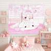 Kawaii Anime Mädchen Wandbehang Wandteppich Niedlich Mode Schlafzimmer Hintergrund Heimdekoration Original Design Wandteppiche