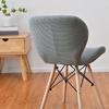 Polars Fleece Fabric Butterfly Chair Cover Stretch Solid Color Curveds Seat Cover Washable Dining Chairs Slipcover
