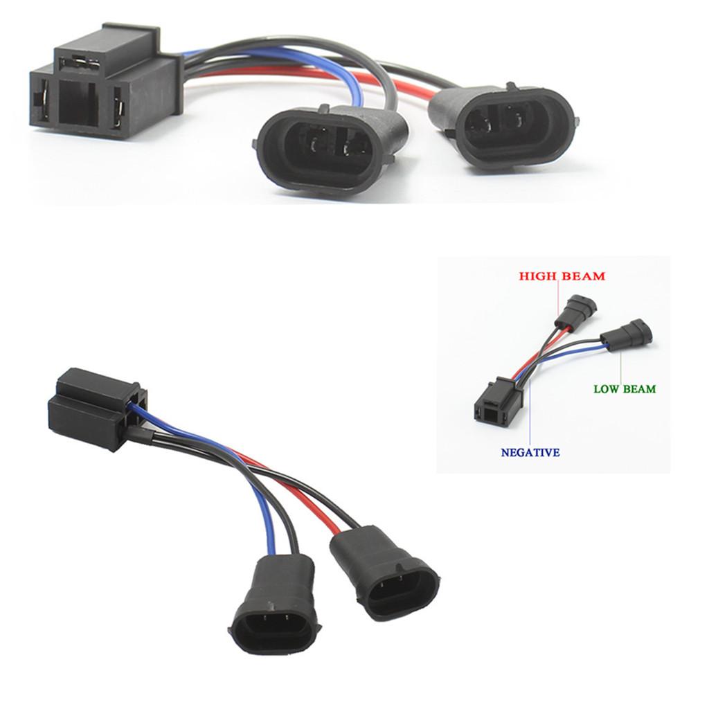 Motociclete Split Y H9/H11 la H4 adaptor cablaj de conversie Pentru Faruri