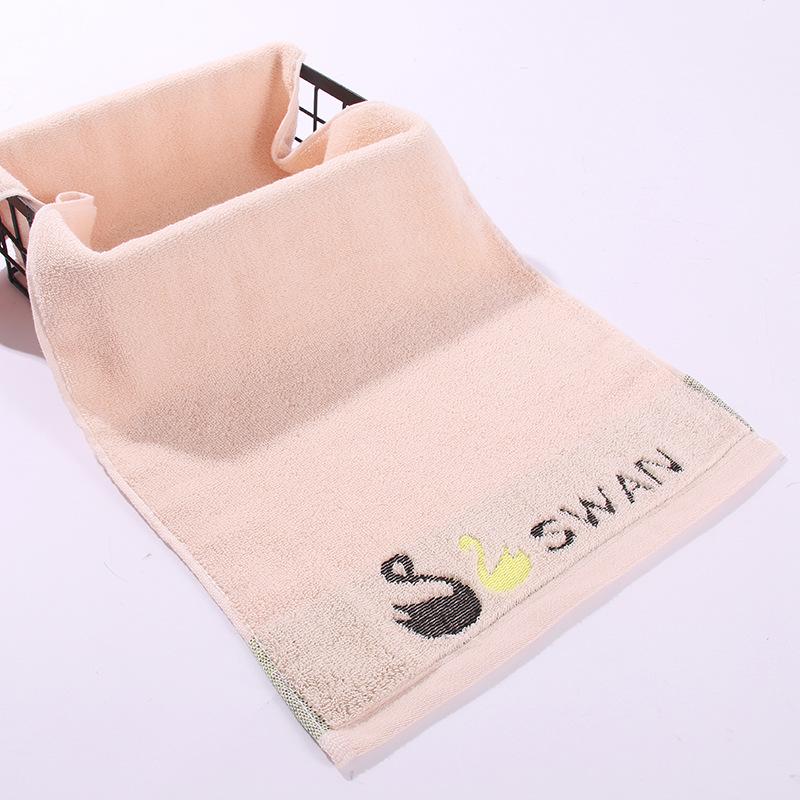 Pure Cotton Soft Absorbent Face Towels with Embroidered Logo - 14 Count Set