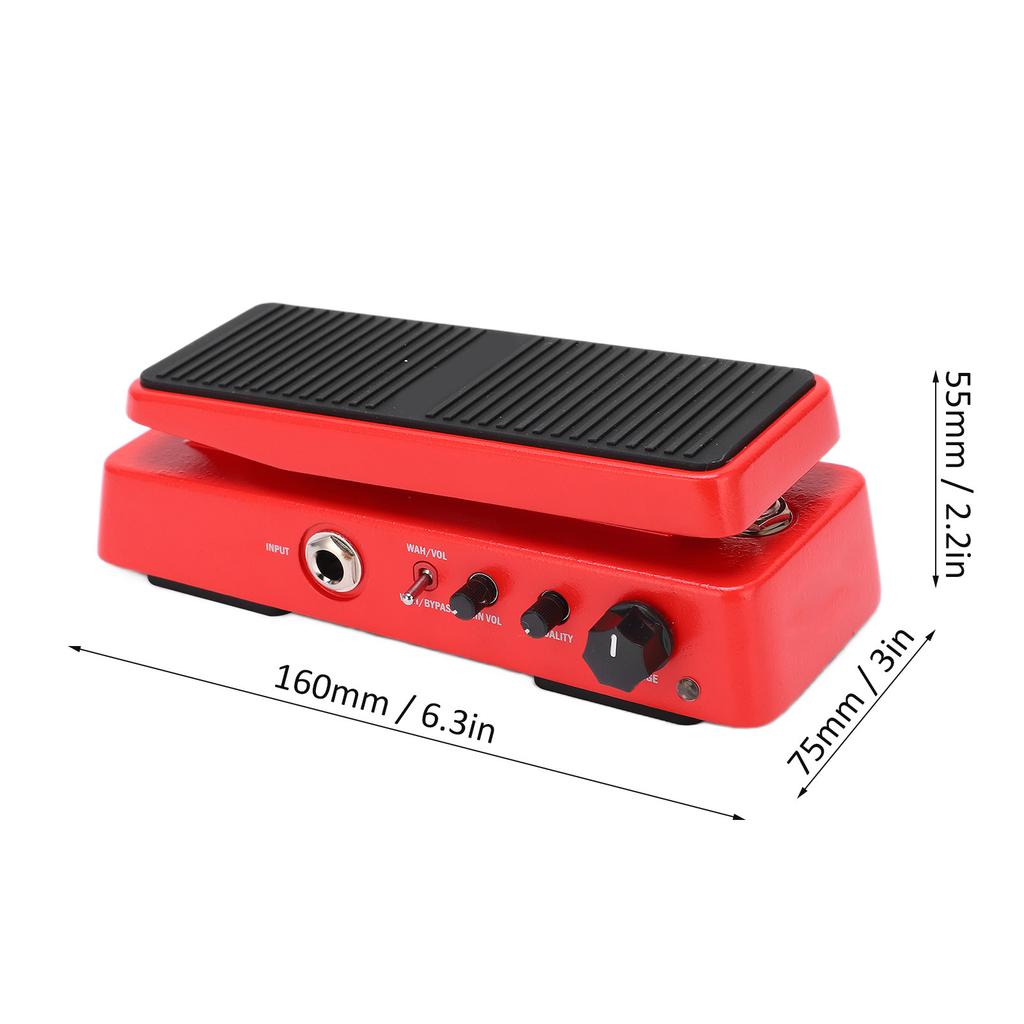 9V 18mA WAH Volume Pedal Multimode 6 Level Adjustable Frequency Guitar Tuning Accessories